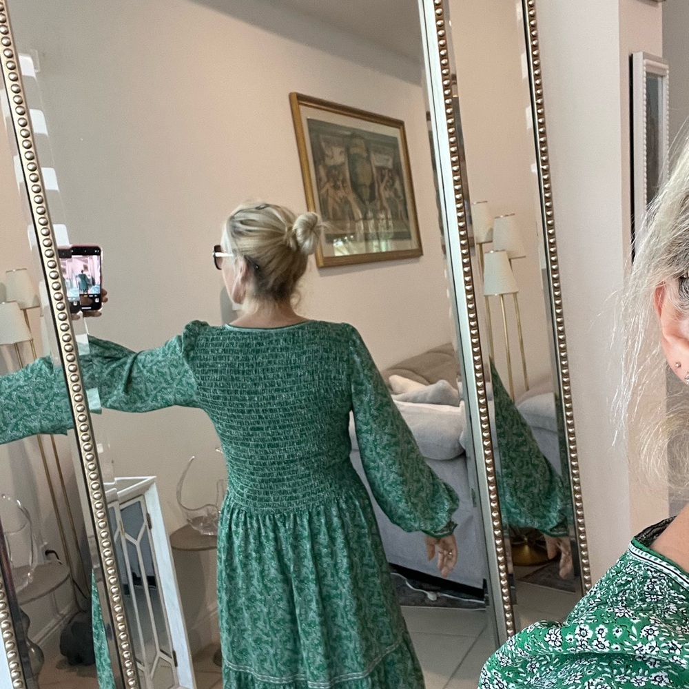 Max Studio Green Patterned Dress - image 2